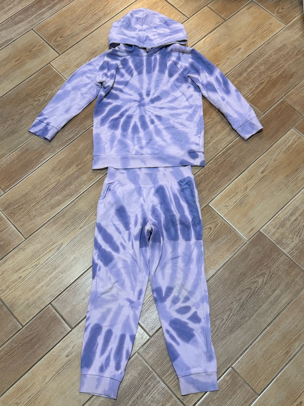 More Than Magic Purple Tie-Dye Hoodie & Jogger Matching Set